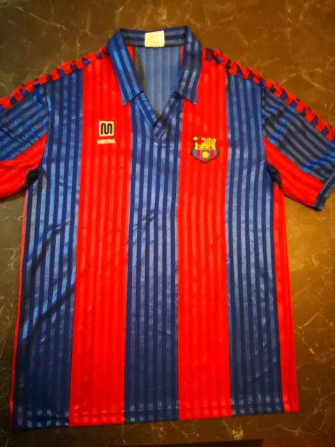 1989-92 Barcelona Maglia Meyba XL (Top)  SHIRT MAILLOT TRIKOT