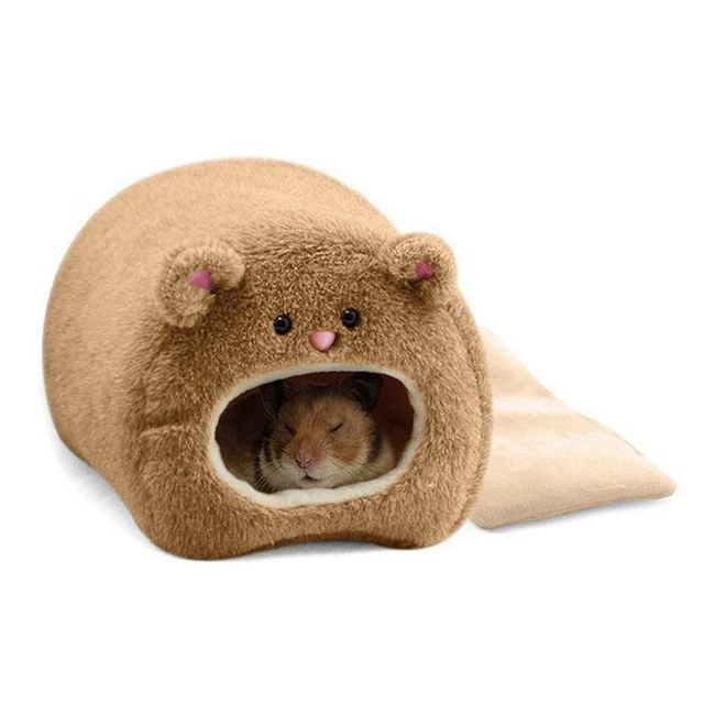 Gabbia sospesa calda invernale amaca carina casa orso con tappetino letto fD1Z3