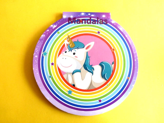Mandala Malbuch Einhorn & co  #2 für Kinder & Erwachsene  ca.32Vorlagen ca:15cm