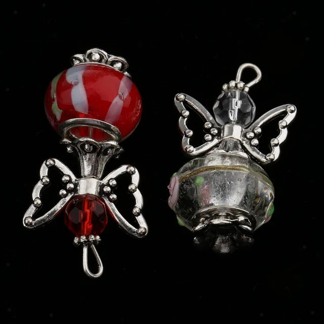 10 Stück Mixed Angel Charms Perle Acryl Perle Anhänger DIY Schmuck 2