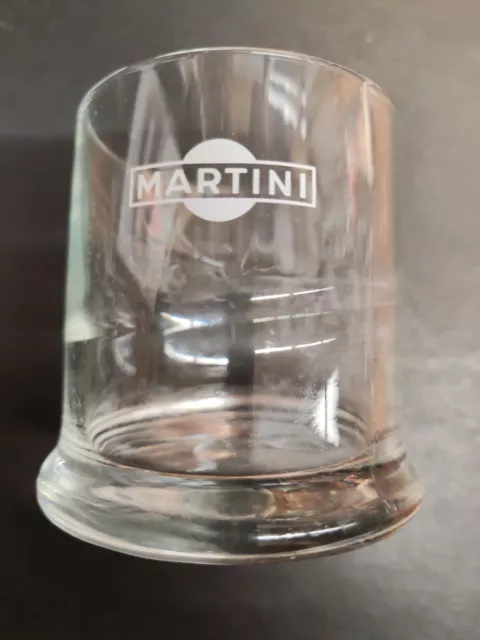Martini  Bicchieri Pubblicitari Vetro Logo Martini  Rilievo Bianco Set 6 pezzi 2