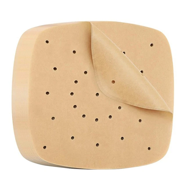 100 Fodere Di Carta Per Friggitrice Ad Aria - Rotondo, 16 Cm, Antigrasso, Monouso, Adatte A Cestelli 7-22,9 Cm, Per COSORI, Ninja, Ecc.