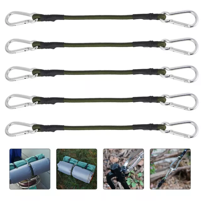 5Pcs Bungee Cords Bungee Cords With Hooks Outdoor Bungee Cords