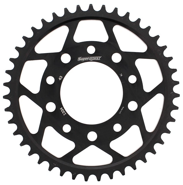 Supersprox Rear Steel Sprocket 43T Black RFE-1334-43-BLK