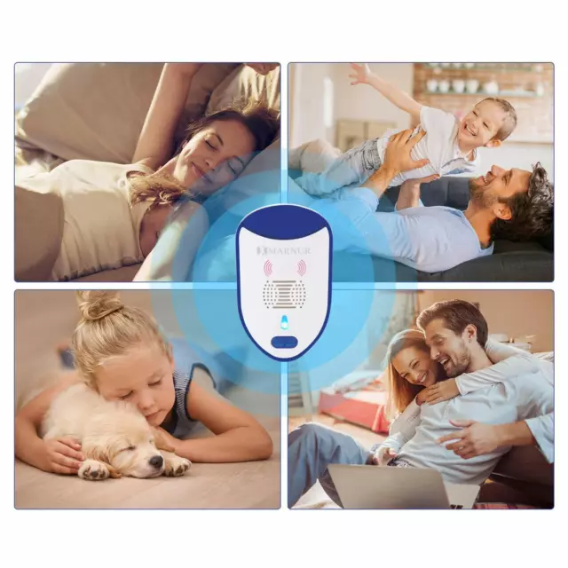 6 Ultrasonic Pest Repellant Plug Device Electronic Portable Night Light Safe