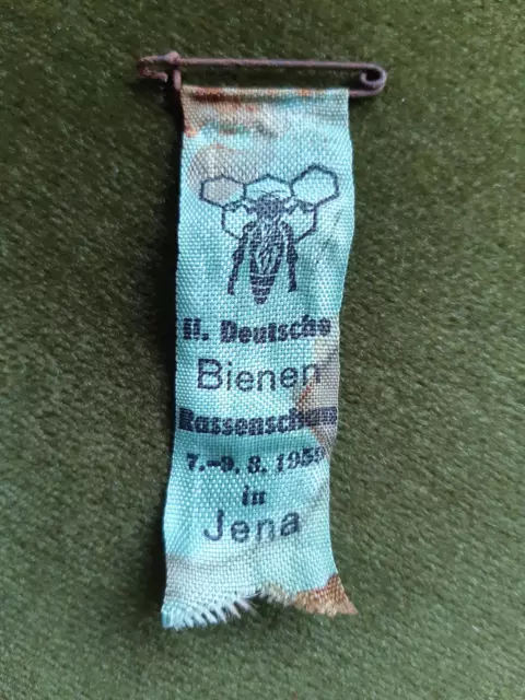 Anstecknadel Jena: II. Deutsche Bienen-Rassenschau 1959!!!