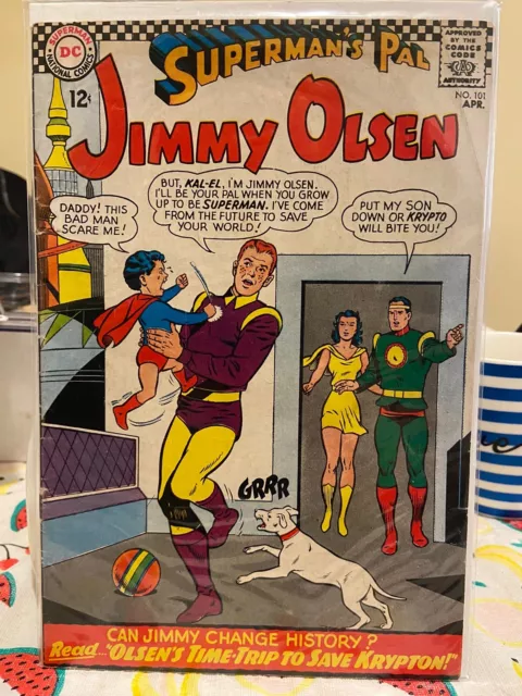 Dc Comics - Superman's Pal Jimmy Olsen #101 Silver Age Low Grade