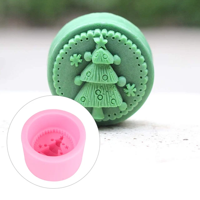 1 pieza Jabón de Navidad Árbol de Navidad Silicona Jabón Formas