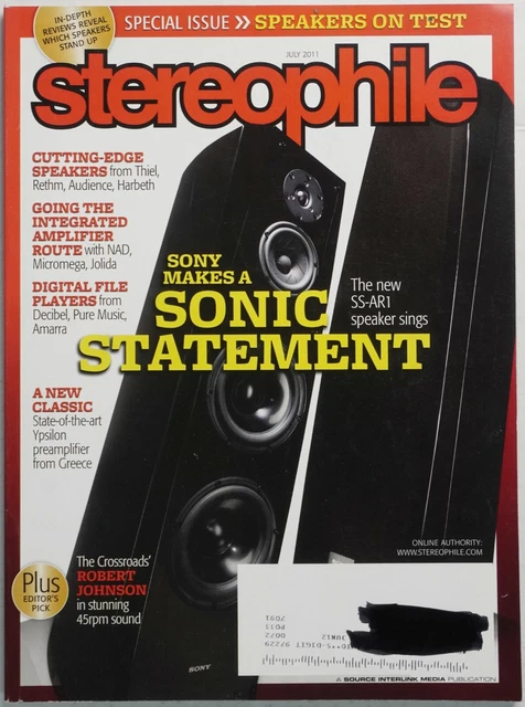 Stereophile Magazine July 2011 Thiel Rethm Audience Harbeth Speakers Ypsilon