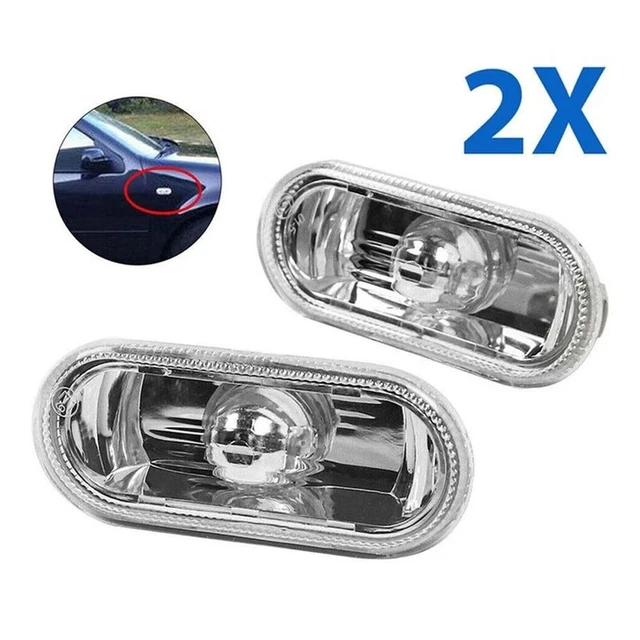 thumbnail image 2 of Pair Of Crystal Clear Side Indicator Repeaters For Seat Leon 2004-2013 2 of 6