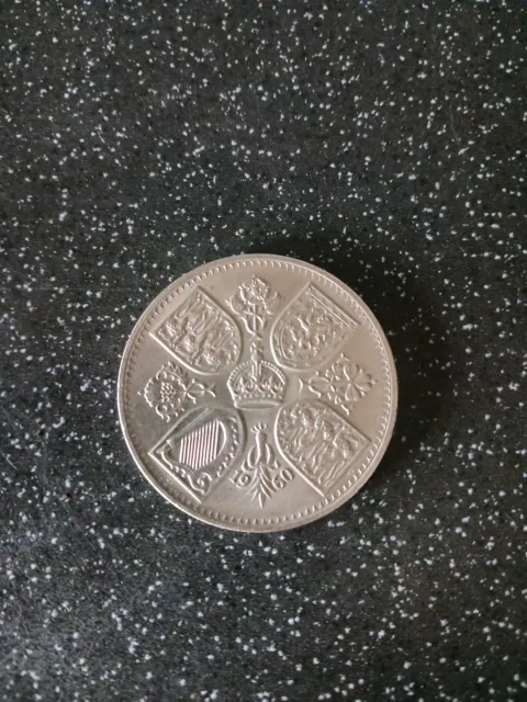 Elizabeth Ii Dei Gratia Regina Fd Five Shilling Coin 1960
