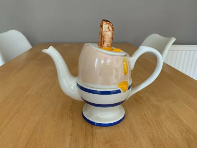 Vintage South West Ceramics Paul Cardew Egg Teapot