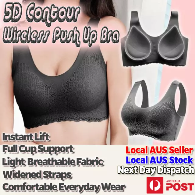 WOMENS SPORTS BRA Wirefree Fitness Bra Breathable Sports Nylon Underwear  Sports $16.39 - PicClick AU