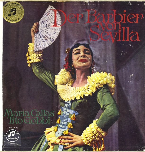 3LP Box COLUMBIA SAX-2266 ROSSINI Il Barbiere di Siviglia CALLAS GOBBI GALLIERA