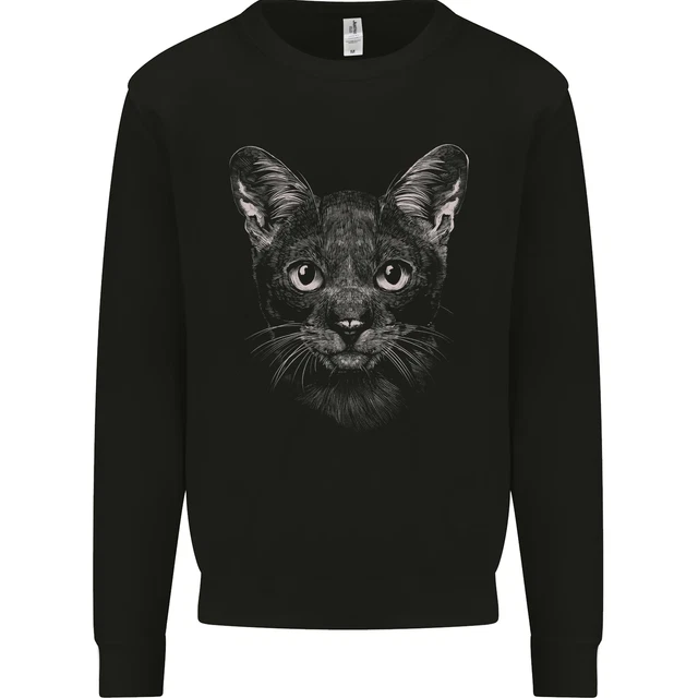 A Cat Face Kids Sweatshirt Jumper