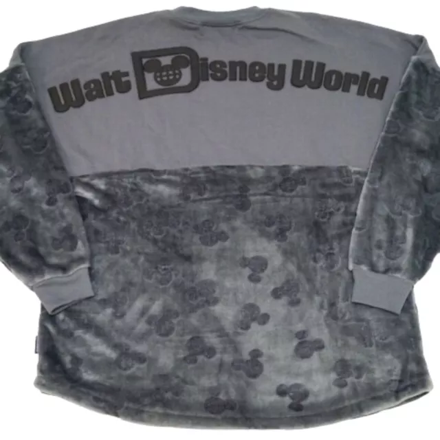 Disney Parks Walt Disney World Mickey Embossed Velour Spirit Jersey XL