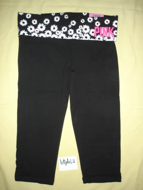 NWT NEW VICTORIA'S Secret Pink Yoga Boot Pants L Black Cursive RARE vintage  $88.18 - PicClick AU