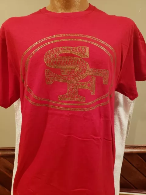 SWEET San Francisco 49ers Men's Sz Lg Majestic Red T-shirt #3, NEW&NICE!