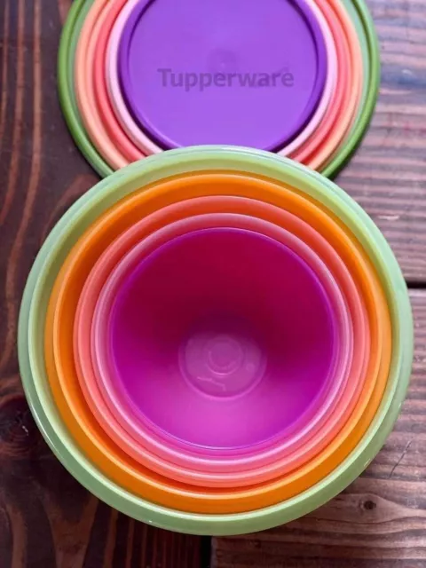 Tupperware NEW COLORS The Classic 5 Pc Wonderlier Bowls New