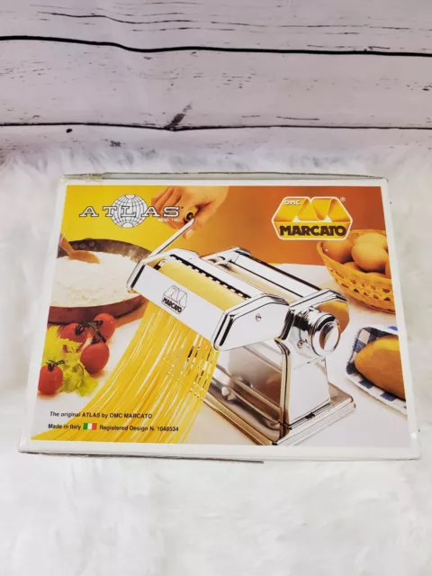 MARCATO Atlas 150 Pasta Machine & MARCATO Ravioloni Attachment - NEW, OPEN BOX 3