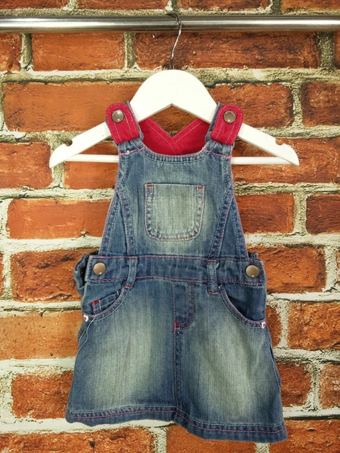 PACCHETTO BAMBINA ETÀ 3-6 MESI NEXT M&S ecc ABITO TOP BELLO DENIM ESTIVO 68CM 5