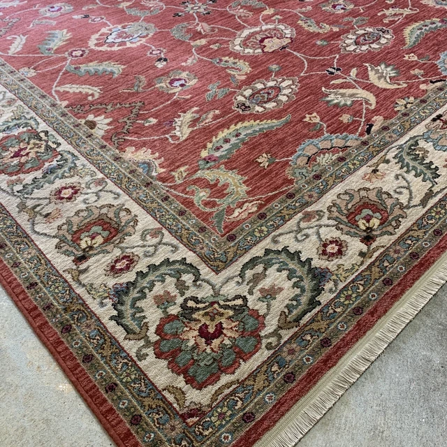 KARASTAN 8’ 8” x 10’ 549-15002 Ashara Red Agra WOOL AREA RUG Made In USA KARASTAN 8’ 8” x 10’ 549-15002 Ashara Red Agra WOOL AREA RUG Made In USA