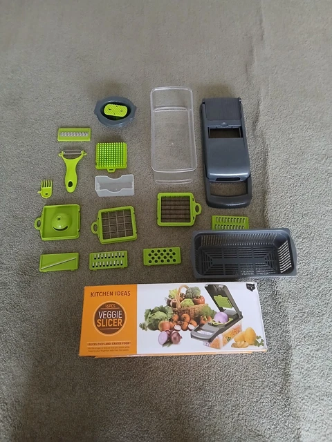 Vegetable Chopper 14-in-1, Food Chopper, Handy Veggie Slicer Box With