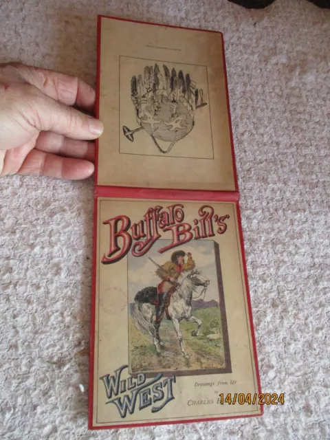 Ancienne Bande Déssinée 12 vues : Buffalo Bill's Wild West Charles Henckel 1891