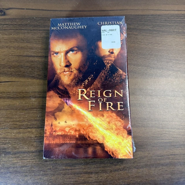 2002 REIGN OF Fire Movie Original VHS Tape Touchstone Productions NEW