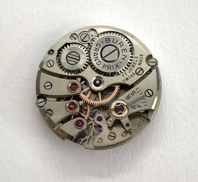 Montre Vintage Buren Grand Prix Mécanique à Remontage Manuel - 33mm - À Réviser