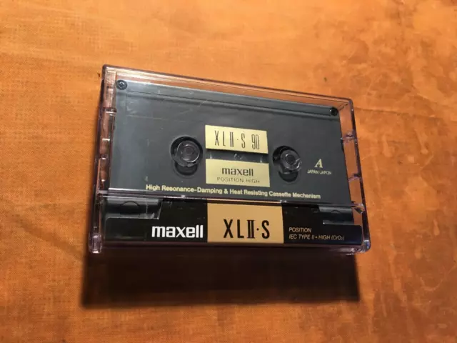 1 x Maxell XL II S 90 Cassette,IEC II/High Position,Top Zustand,1992,US-Version