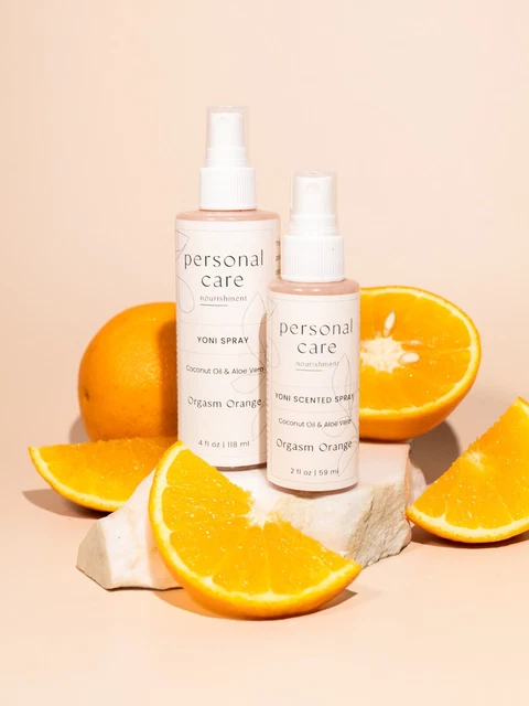 Desodorante en aerosol naranja YONI - aromatizado y comestible