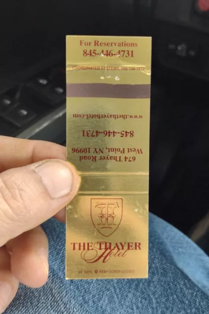 Vintage The Thayer Hotel West Point, N.Y. Collectible Matchbook Cover Used