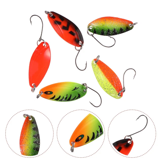 5 Leurres Métal Coulants Pour Pêche En Mer - Gabarits Plats à Descente Lente, 14 à 80g