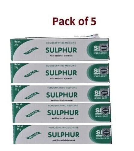 SBL Unguento allo zolfo 25 g (confezione da 5) brodo fresco | Spedizione...