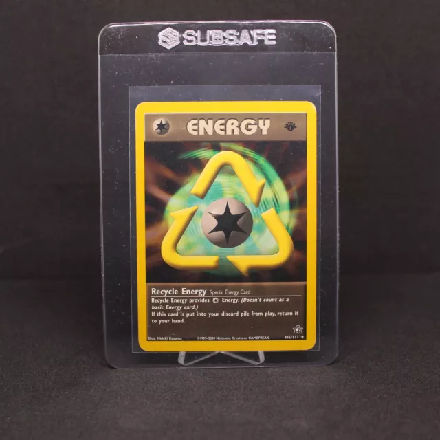 🌟 1st Edition Recycle Energy | Neo Genesis 105/111 | Moderately Played VG🌟