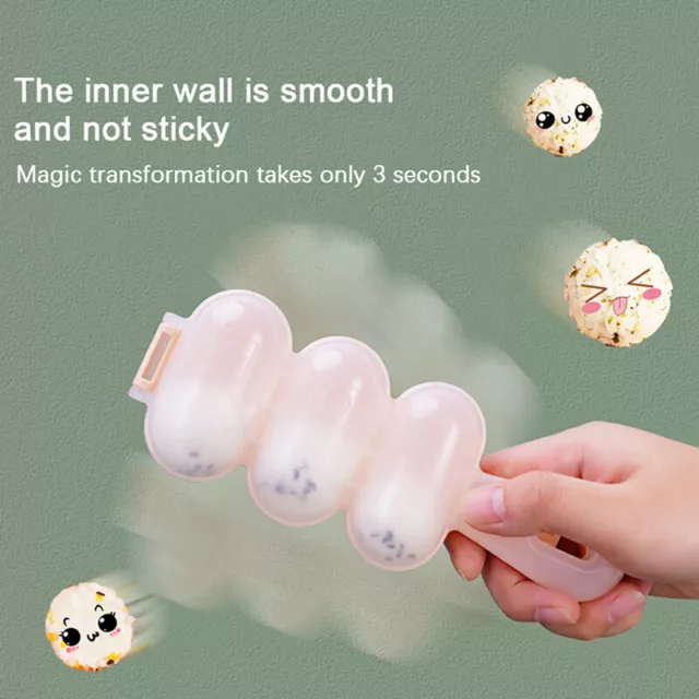 Rice Ball Molds Shaker DIY Sticky Rice Molds Kitchen Tool Rice Ball Maker