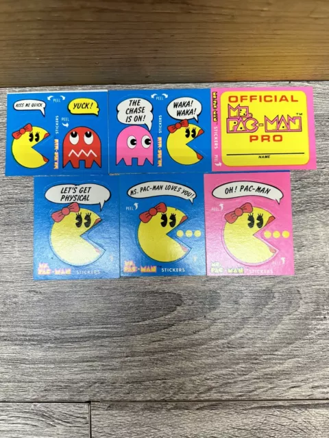 MS. PAC-MAN # Sticker Card : Fleer Bally Midway 1981 NM; Video Game