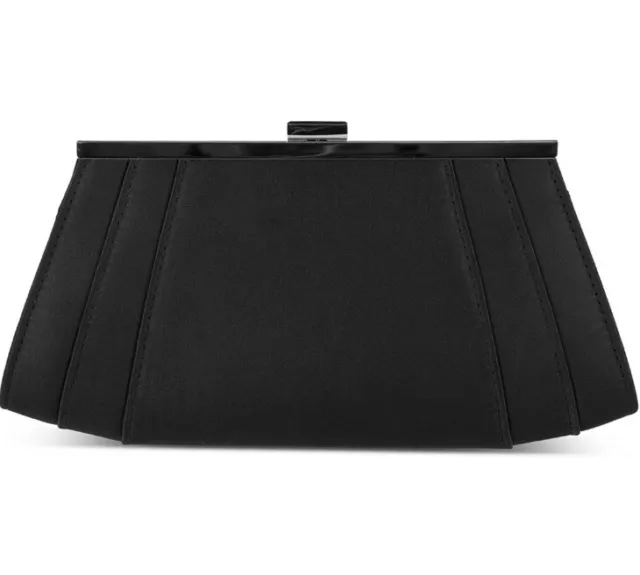 INC International Concepts Women's Black Framed Wing Clutch 3