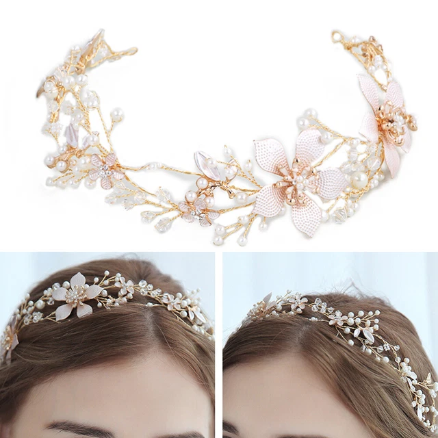 Fascia da sposa fiori fascia per capelli fidanzamento copricapo