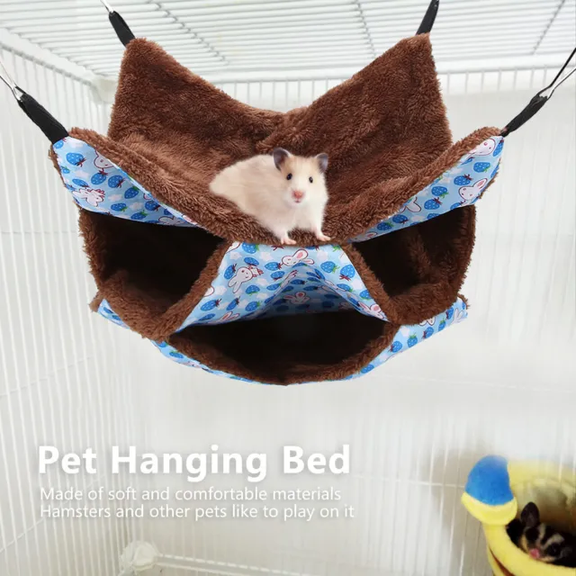 Drei Schichten Kleine Haustier Warme Hängematte Bett Schlafsack Für Hamster Egg