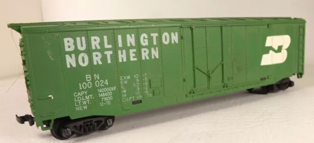 Tyco HO Scale Burlington Northern BN 100024 Plug Door Box Train Car Railroad