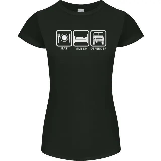 Eat Sleep 4X4 Off Road Roading Car Womens Petite Cut T-Shirt