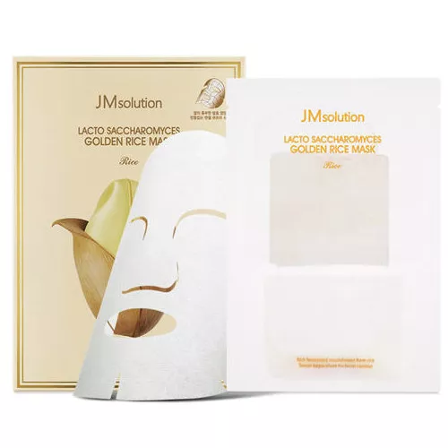 [JM SOLUTION] Lacto Saccharomyces Golden Rice Firming Facial Mask 10pcs/1box NEW 2