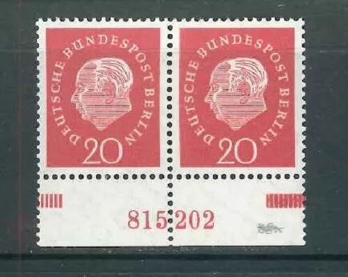 Berlin Mi.-Nr. 184v Paar mit HAH Nummer ** postfrisch - Mi. 80,-