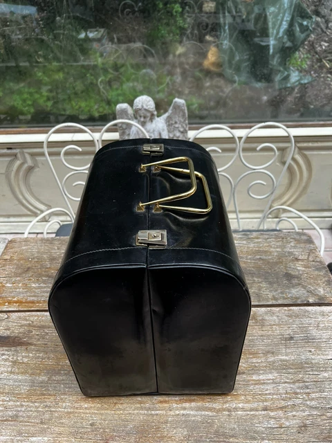 Valise Miniature Maison De Poupée - Cuir Vintage Et Bois, 6 Cm, Accessoire Déco