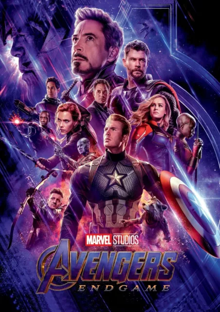 Avengers Endgame Marvel Affiche A4 A3 A2 A1 Cinéma Film Grand Format