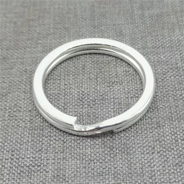 Portachiavi Splitto Argento Sterling 925 Grande per Reperti Gioielli 20mm 25mm 30mm