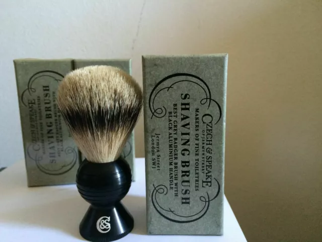 CZECH & SPEAKE N 88 Blaireau de Rasage Silvertip Badger Vintage