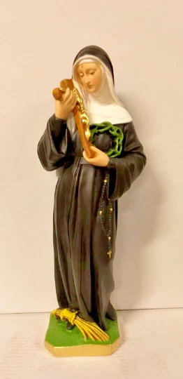 Statue Sainte Rita De Cascia Peinte à La Main - 20 Cm, Figurine Religieuse, MP Creative